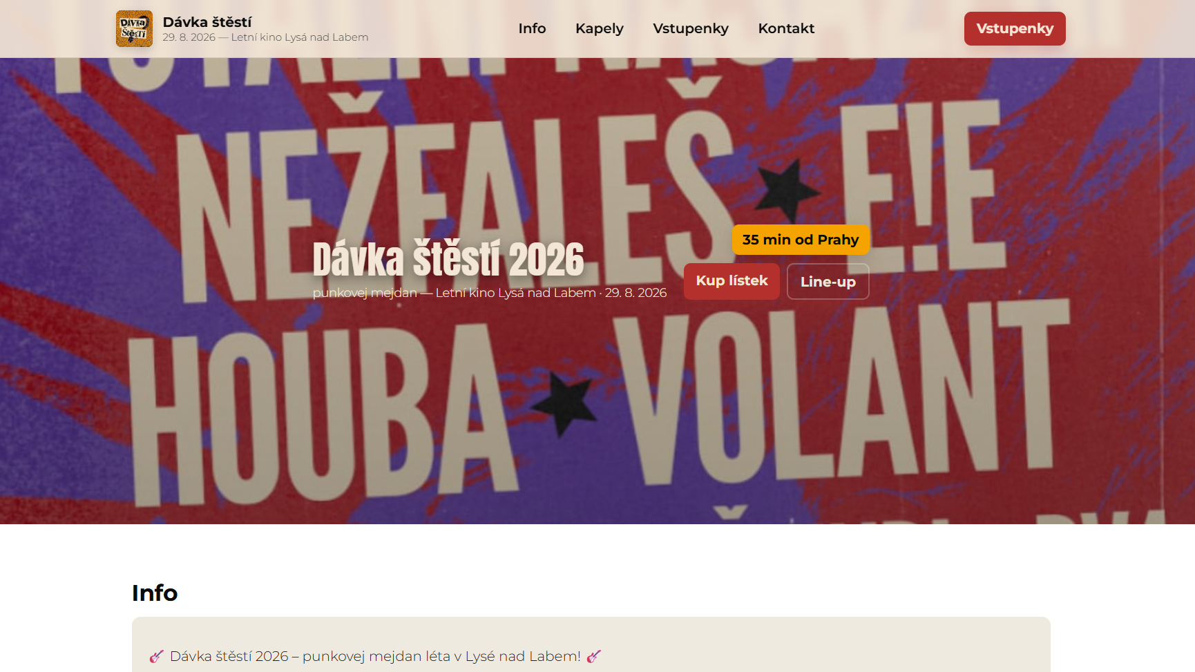 Dávka štěstí ukázka webu